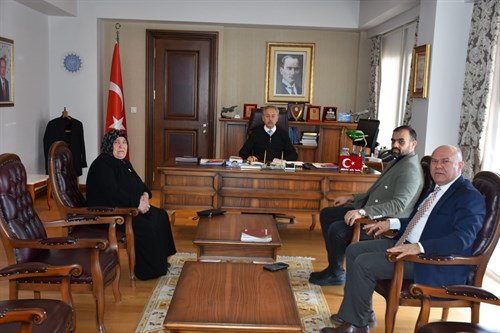Şehit Lokman Biçincinin Annesi ve Abisi'nin ziyareti.